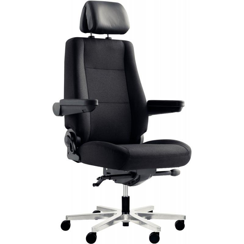 Image de  Fauteuil 24h tissu noir 