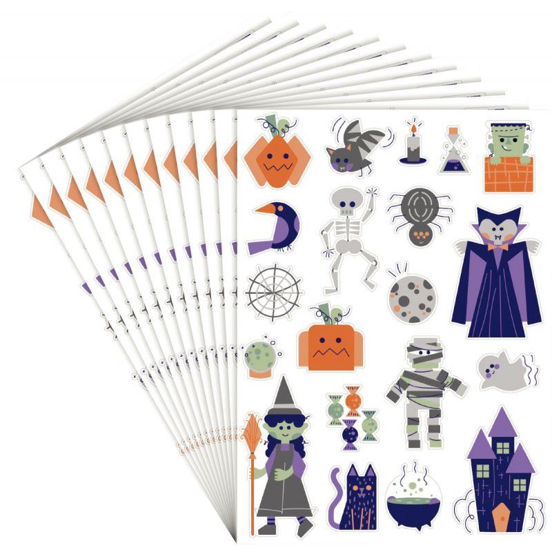 Image de  Pack de 240 gommettes Halloween 
