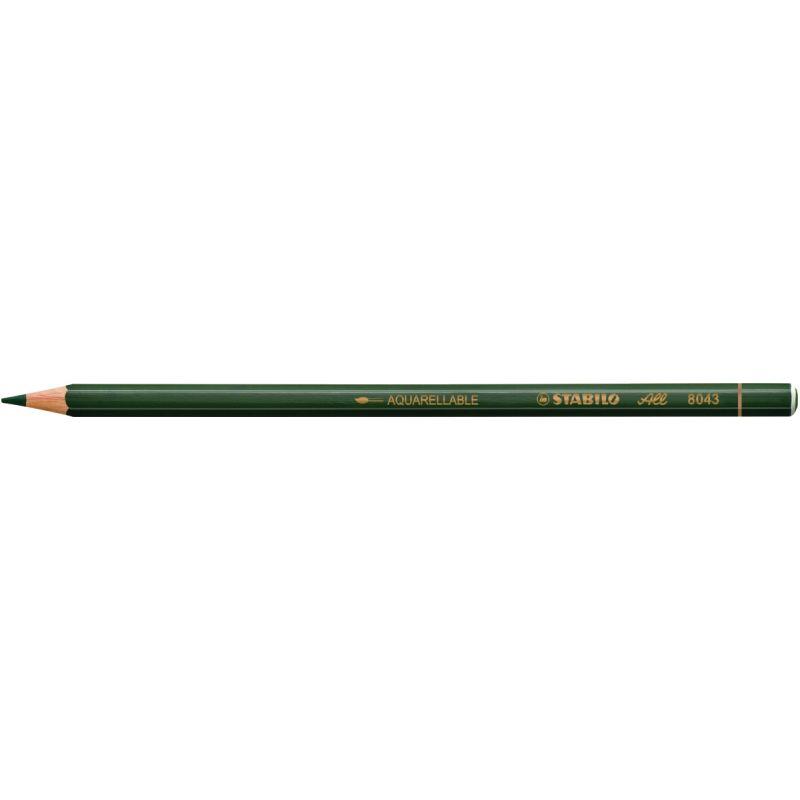 Ref. 56938, Boite de 12 crayons effaçables All verts, marque STABILO