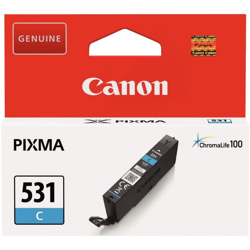 Ref. 57088, Canon 531 cartouche jet d''encre cyan authentique (CLI531C), marque CANON