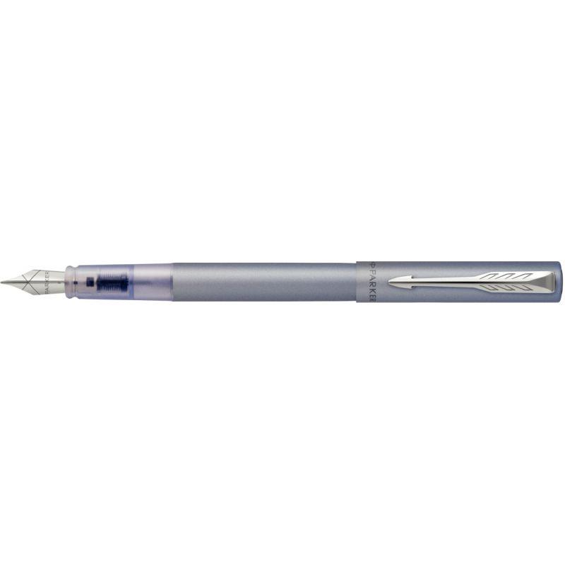 Ref. 57694, Stylo plume Vector XL bleu argenté, marque PARKER