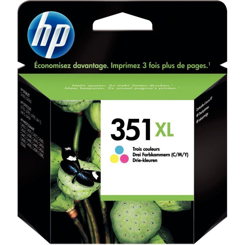 Ref. 69314, HP 351XL cartouche d''encre grande capacité authentique (CB338EE), marque HP