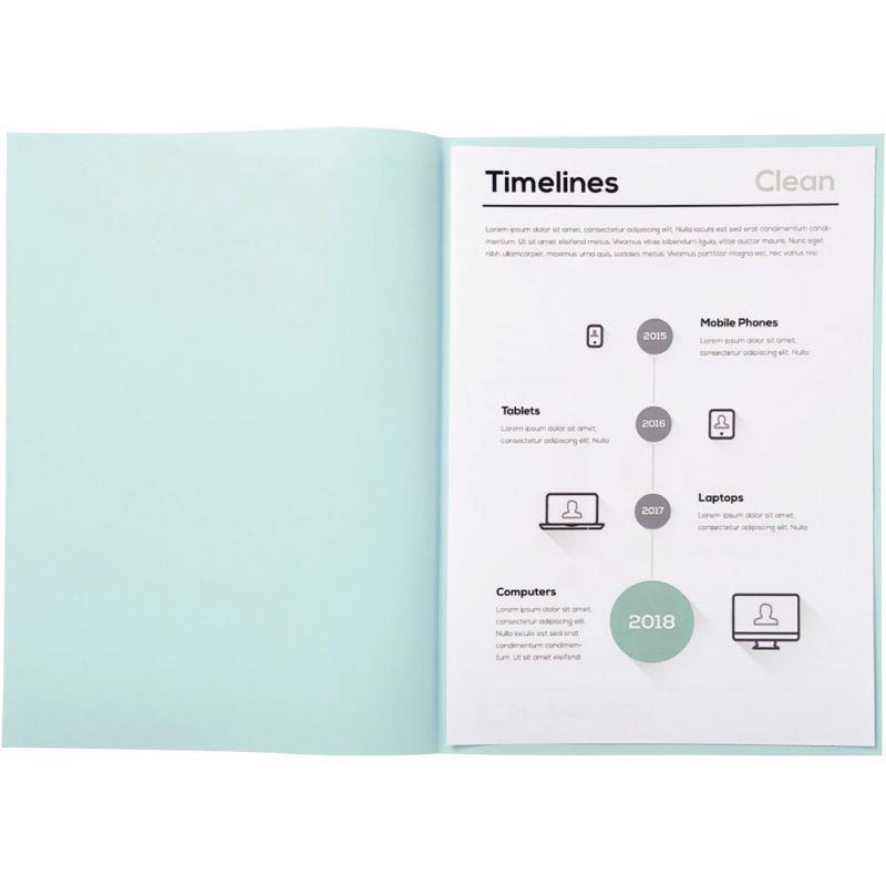 Ref. 74268, Paquet de 250 sous-chemises 60g format 22x31 cm bleu clair, marque EXACOMPTA
