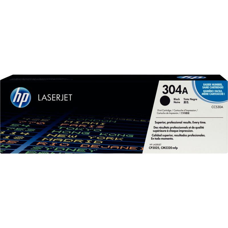 Ref. 74778, HP 304A toner noir authentique (CC530A), Noir, marque HP