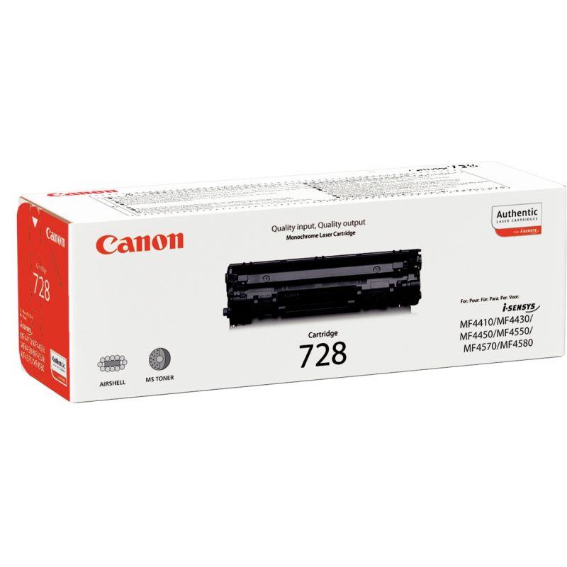 Ref. 81609, Canon 728 cartouche laser noir authentique, Noir, marque CANON