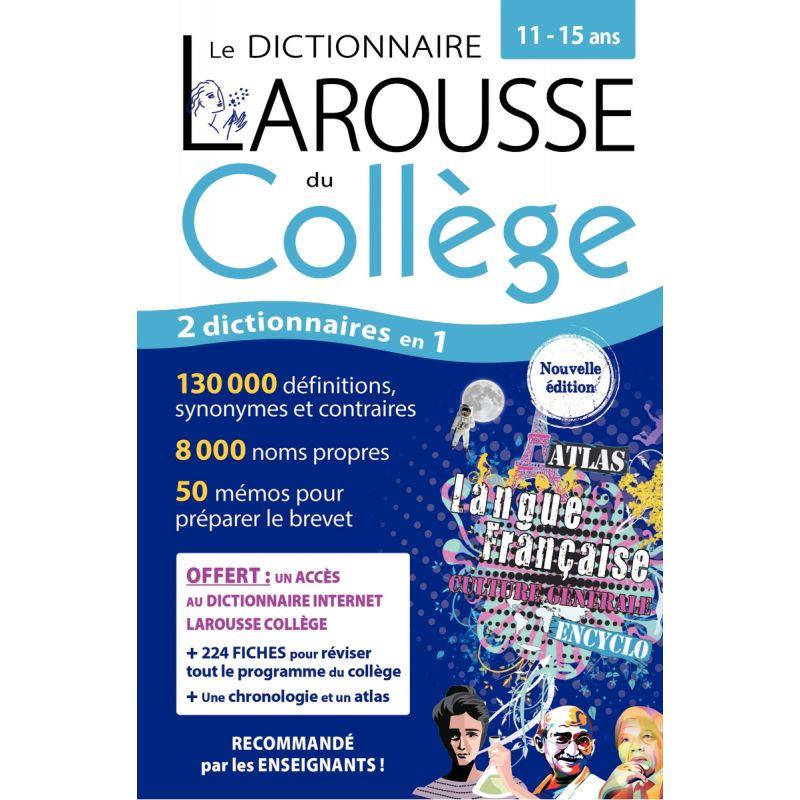 Ref. 82115, Dictionnaire Larousse du collège, de la sixième à la troisième, marque LAROUSSE