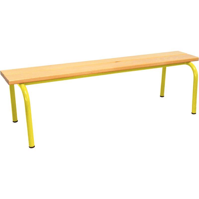 Ref. 92350, Banc sans dossier L120cm T3 jaune, Jaune, marque N.C