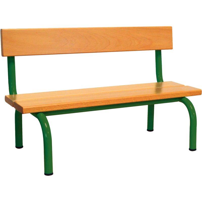 Ref. 92359, Banc avec dossier L120cm T2 vert, marque N.C