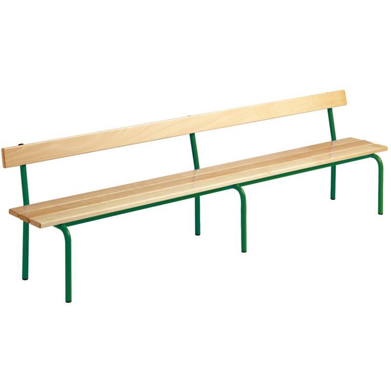 Ref. 92365, Banc avec dossier L200cm T2 vert, marque N.C