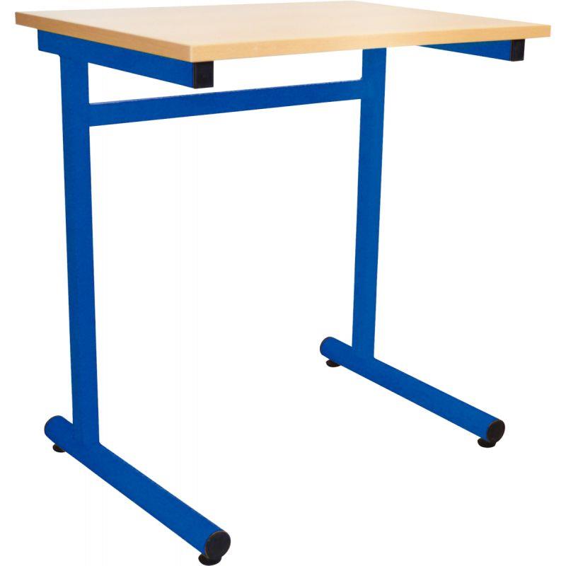 Ref. 92371, Table fixe 1 place 70x50cm T4 bleu, marque N.C