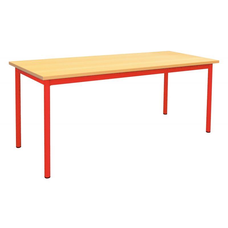 Ref. 92925, Table maternelle 120x80cm T3 rouge, Rouge, marque N.C
