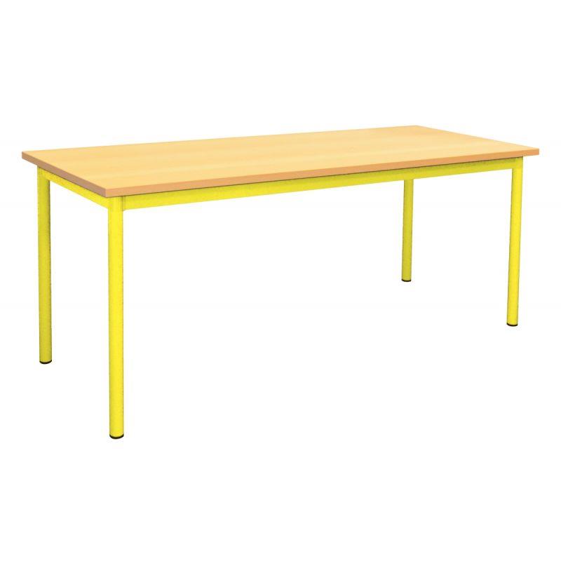 Ref. 92927, Table maternelle 120x80cm T3 jaune, Jaune, marque N.C