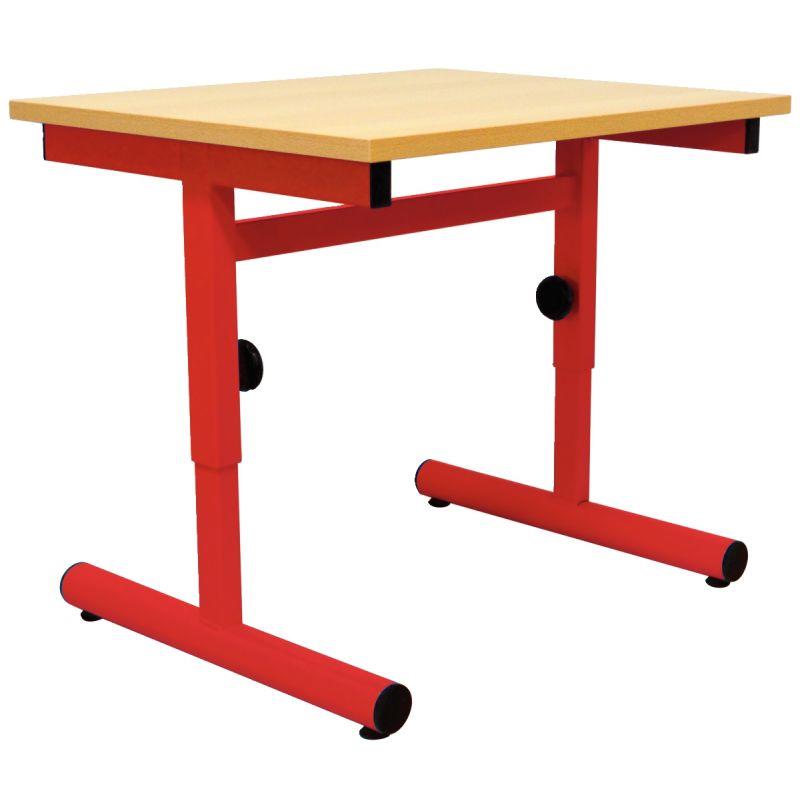 Ref. 92933, Table maternelle 60x50cm T1 à T3 rouge, marque N.C