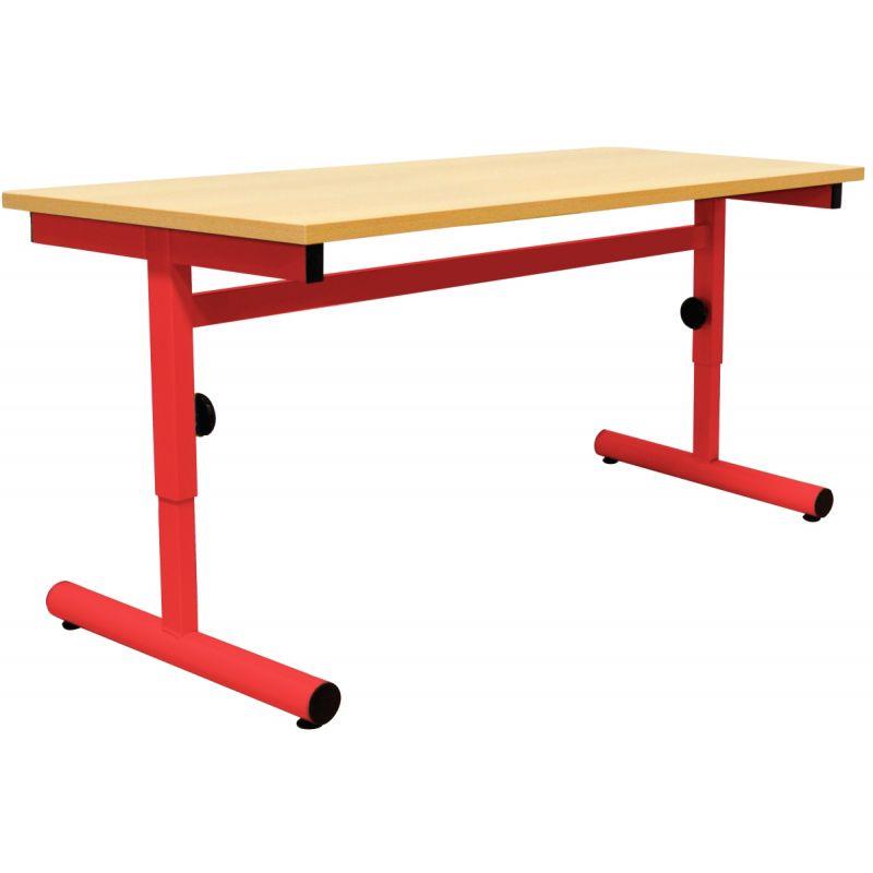 Ref. 92937, Table maternelle 120x60cm T1 à T3 rouge, marque N.C