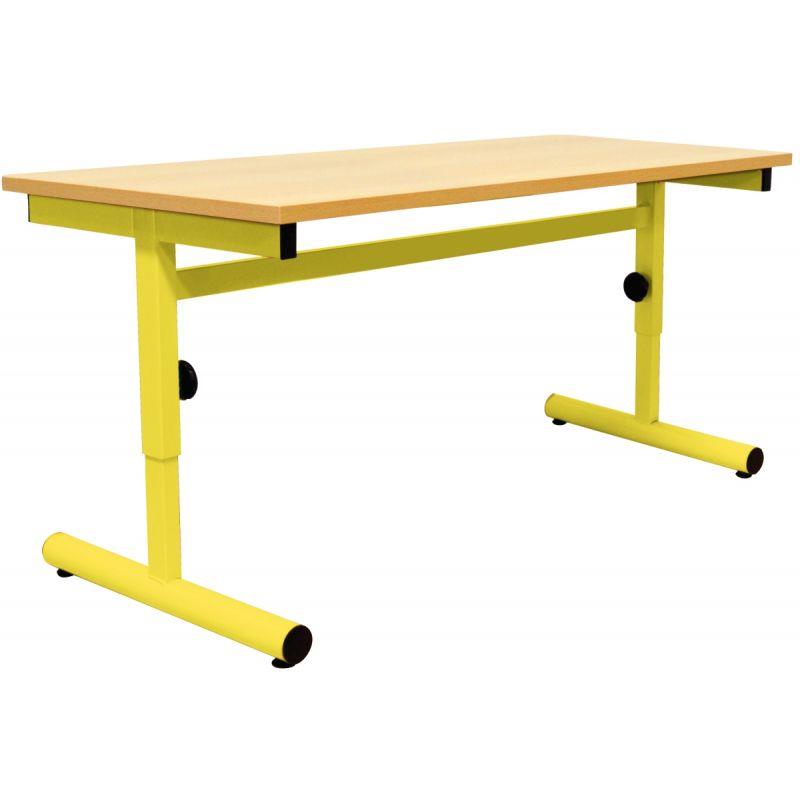 Ref. 92939, Table maternelle 120x60cm T1 à T3 jaune, marque N.C