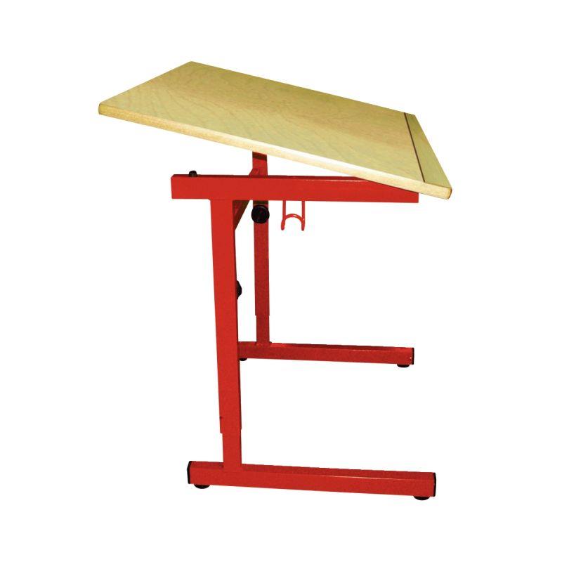 Ref. 92943, Table d''enfant à mobilité réduite monoplace 100x60cm T4 à T6 rouge, Rouge, marque N.C