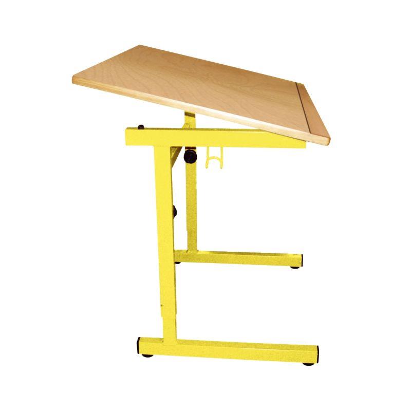 Ref. 92945, Table d''enfant à mobilité réduite monoplace 100x60cm T4 à T6 jaune, Jaune, marque N.C