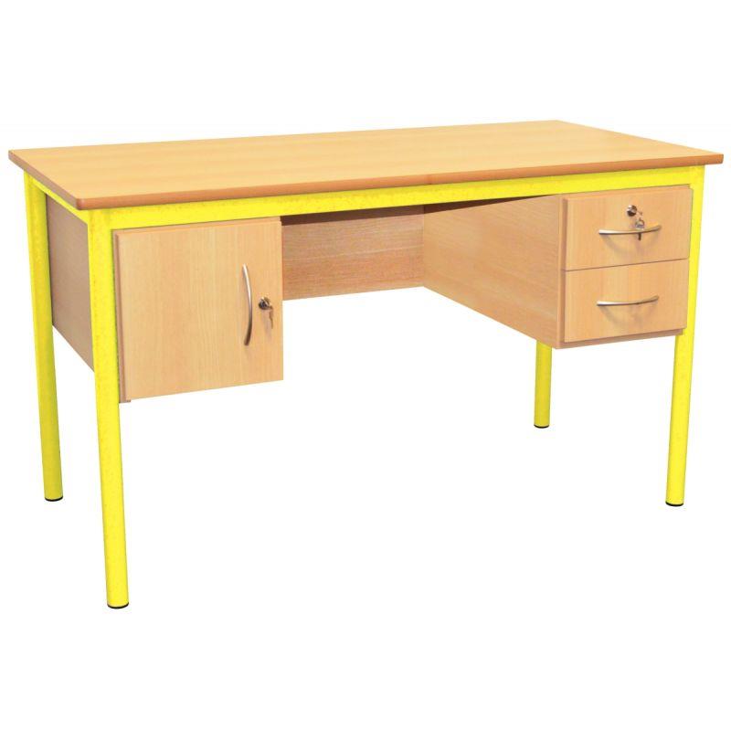 Ref. 92949, Bureau du professeur 130x65cm jaune, Jaune, marque N.C