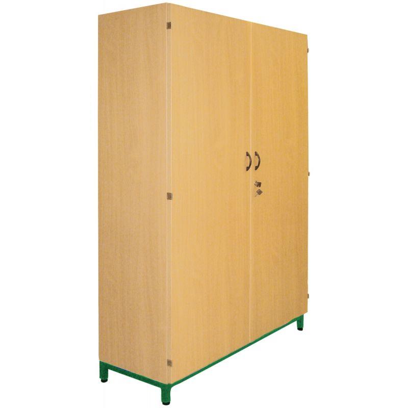 Ref. 92964, Armoire haute portes battantes 180x120x45cm vert, Vert, marque N.C