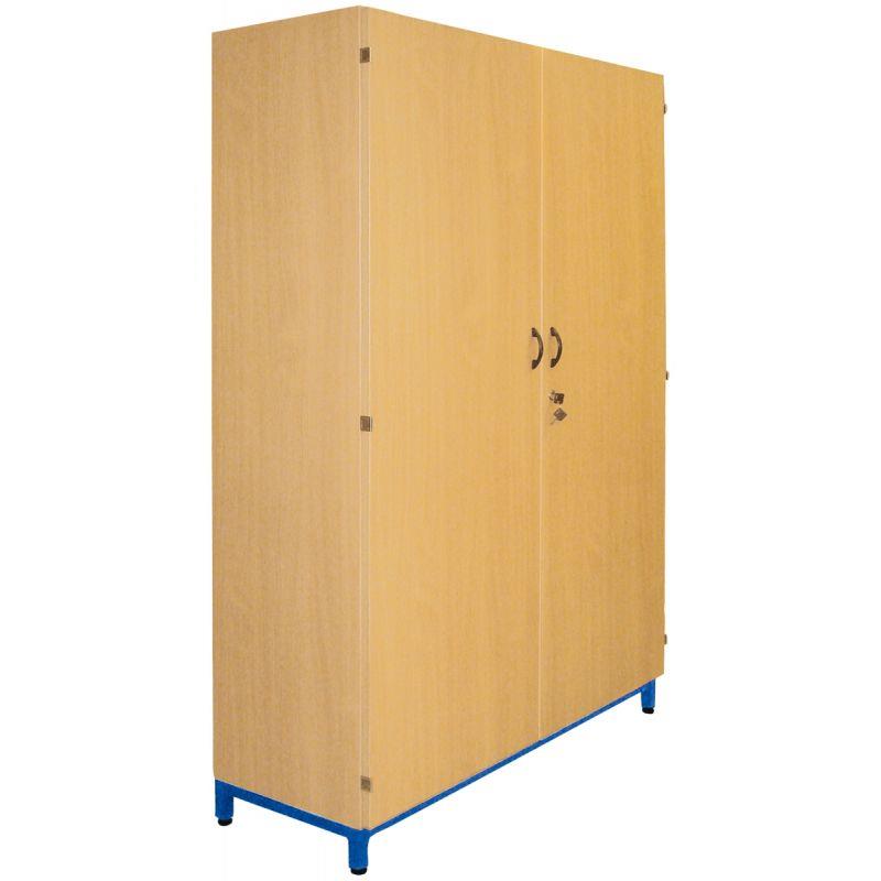 Ref. 92966, Armoire haute portes battantes 180x120x45cm bleu, Bleu, marque N.C