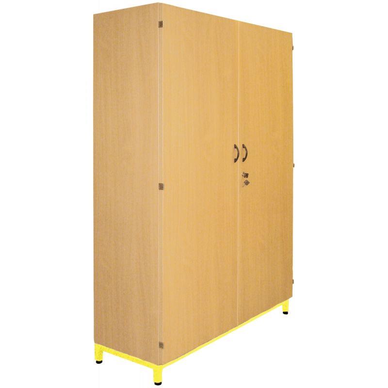 Ref. 92967, Armoire haute portes battantes 180x120x45cm jaune, Jaune, marque N.C