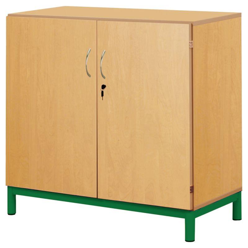 Ref. 92968, Armoire basse portes battantes 95x120x45cm vert, Vert, marque N.C