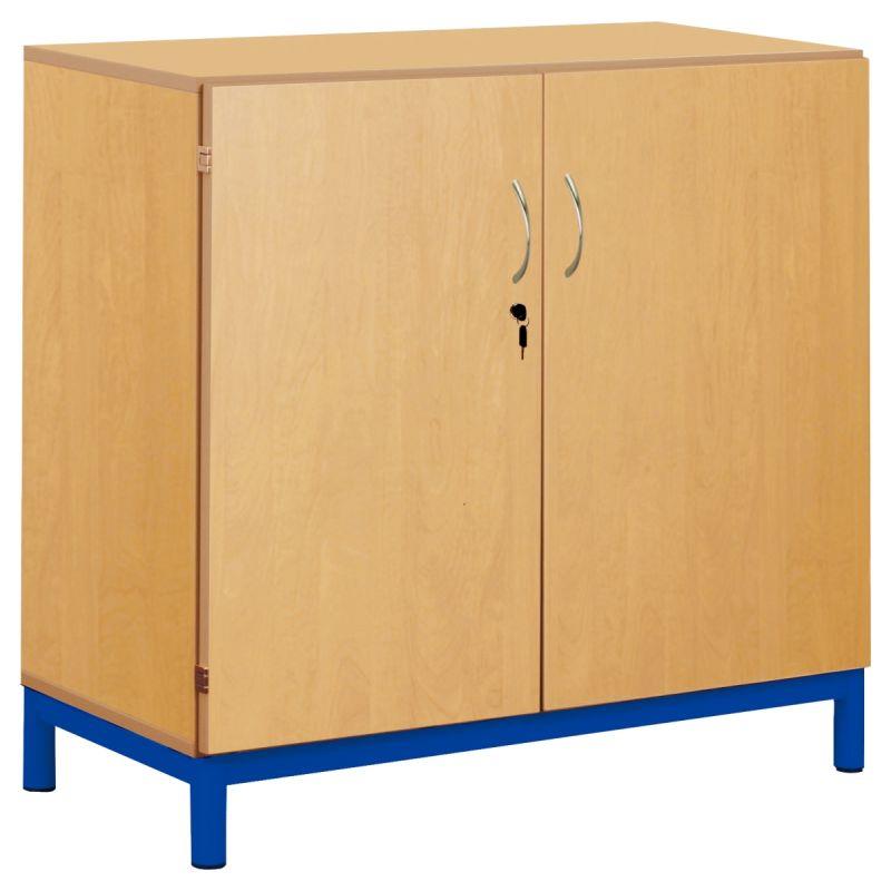 Ref. 92970, Armoire basse portes battantes 95x120x45cm bleu, Bleu, marque N.C