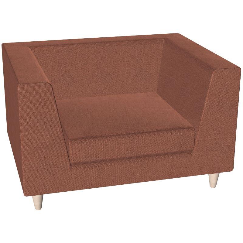 Ref. 93609, Canapé Lounge 1 place L91cm tissu uni saumon, marque HARMONY