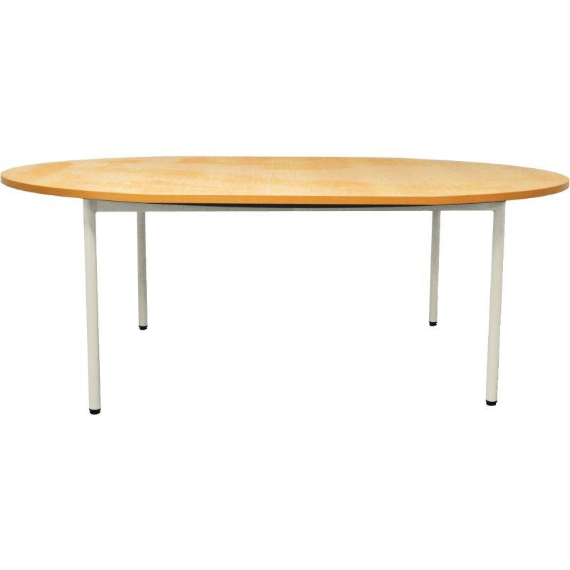 Ref. 94210, Table  ovale 120x90cm T0 gris alu, marque N.C