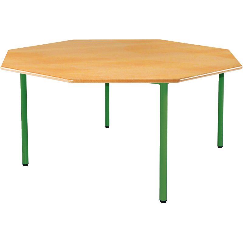 Ref. 94211, Table  octogonale 4 pieds Ø120cm T0 vert, Vert, marque N.C