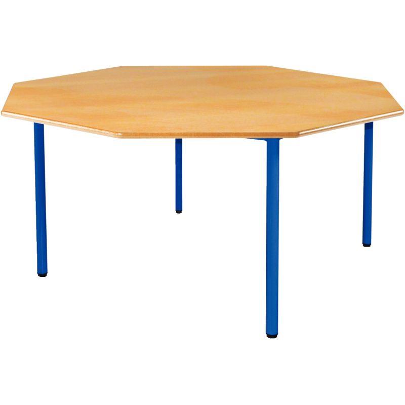 Ref. 94213, Table  octogonale 4 pieds Ø120cm T0 bleu, Bleu, marque N.C