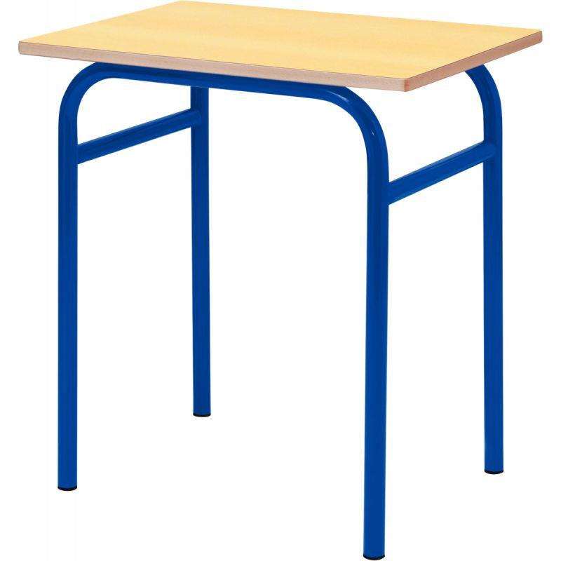 Ref. 94226, Table fixe 4 pieds 70x50cm T5 bleu, Bleu, marque N.C