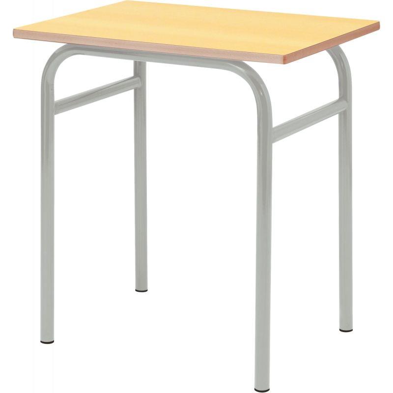 Ref. 94228, Table fixe 4 pieds 70x50cm T5 gris alu, marque N.C