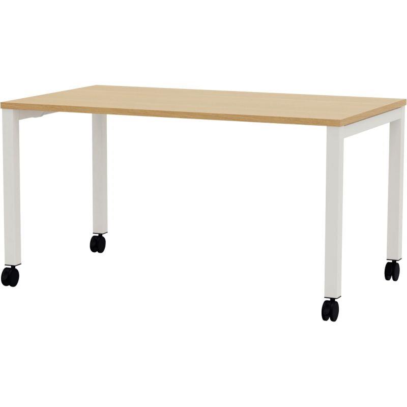 Ref. 94786, Table L180 cm x P80 cm x H73,5 cm Perform Mobile plateau Chêne Clair piétement Blanc, marque N.C