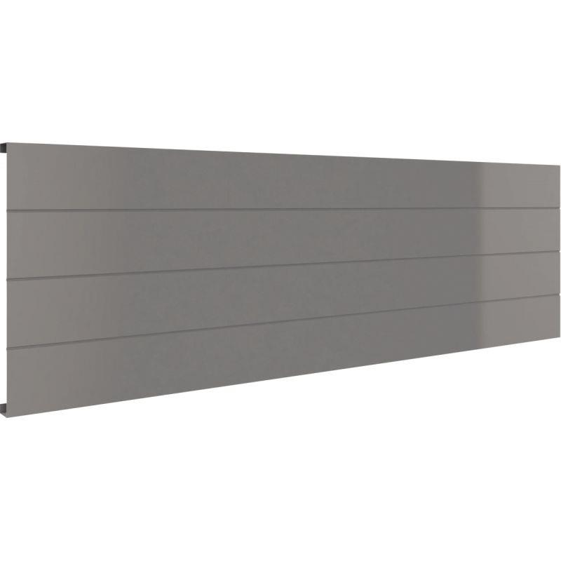 Ref. 94802, Voile de fond L130 cm pour bureau L160 cm Idol Gris Aluminium, marque N.C