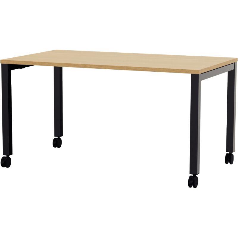 Ref. 95150, Table L140 cm x P80 cm x H73,5 cm Perform Mobile plateau Chêne Clair piétement Noir, marque N.C