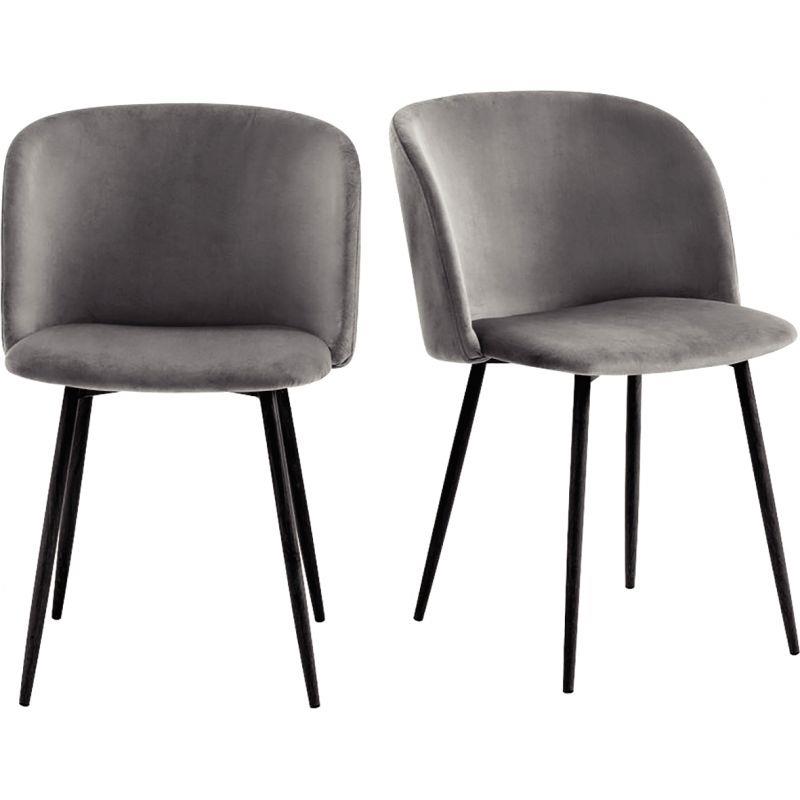 Ref. 95260, Lot de 2 fauteuils Must gris, marque PAPERFLOW