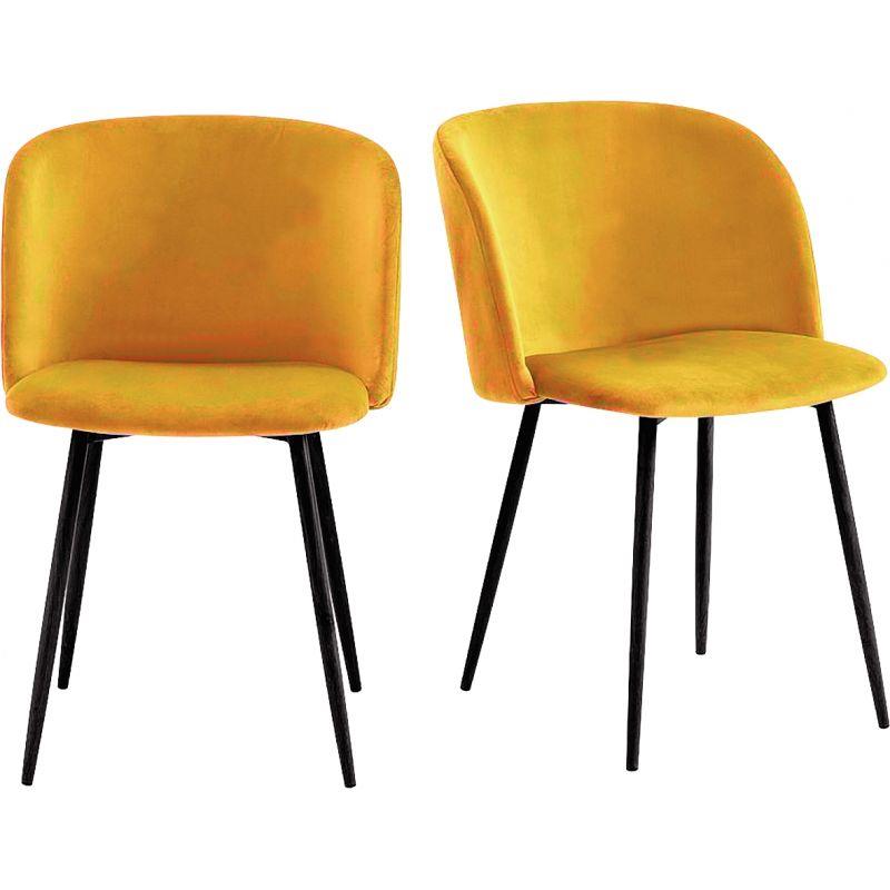 Ref. 95262, Lot de 2 fauteuils Must safran, marque PAPERFLOW
