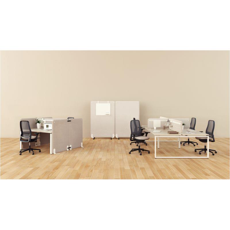 Ref. 95429, Cloison tissu acoustique H120xL120cm gris, marque N.C
