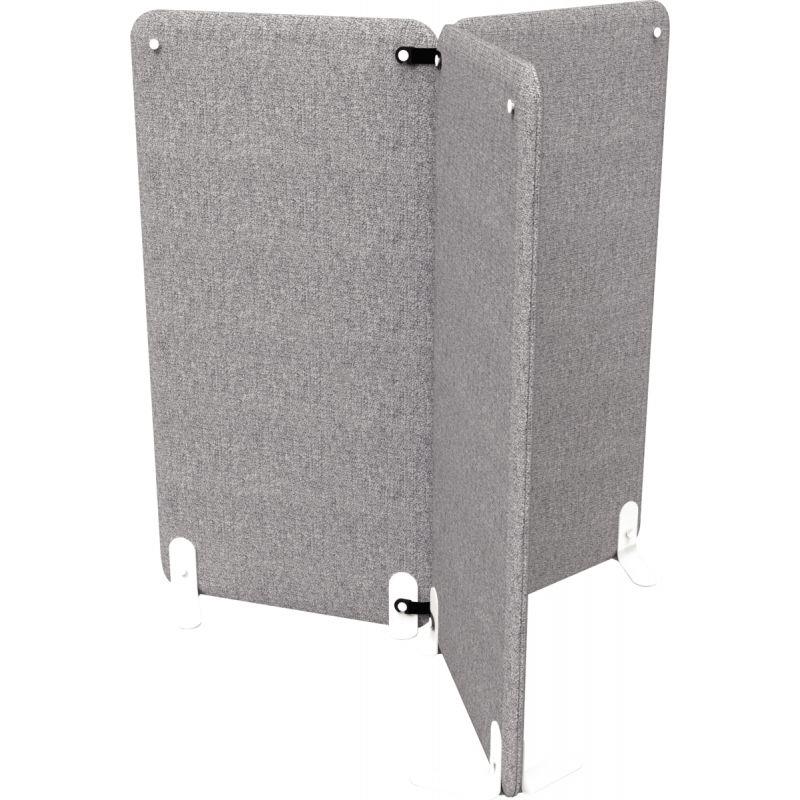 Ref. 95434, Jeu de 2 pieds fixes dont 1 rond + 1 stabilisateur blanc, marque N.C