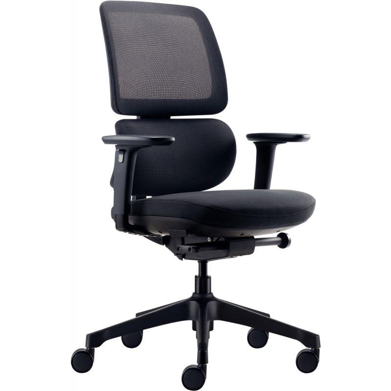 Ref. 95634, Siège manager ergonomique Slagen noir, Noir, marque N.C