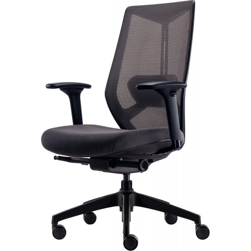 Ref. 95635, Siège manager ergonomique Korso noir, Noir, marque N.C