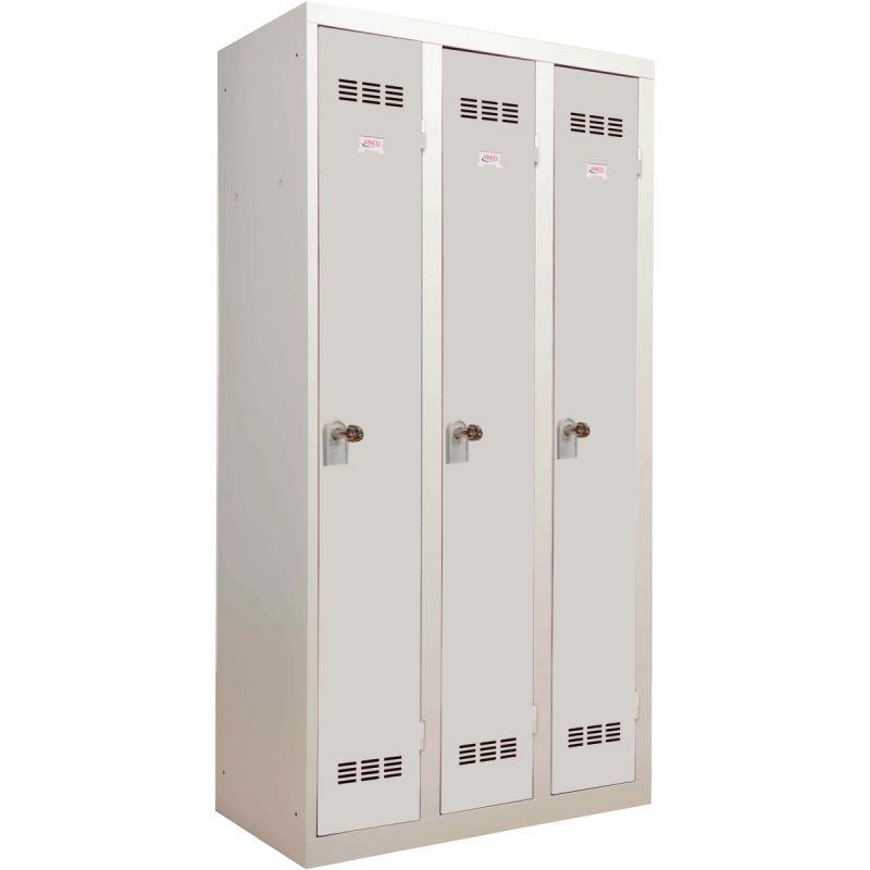 Ref. 95670, Vestiaire d''atelier 3 portes industrie propre L90cm gris, marque N.C