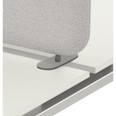 Ref. 95775, Lot de 2 pinces de fixation pour panneau acoustique H40cm alu, marque N.C