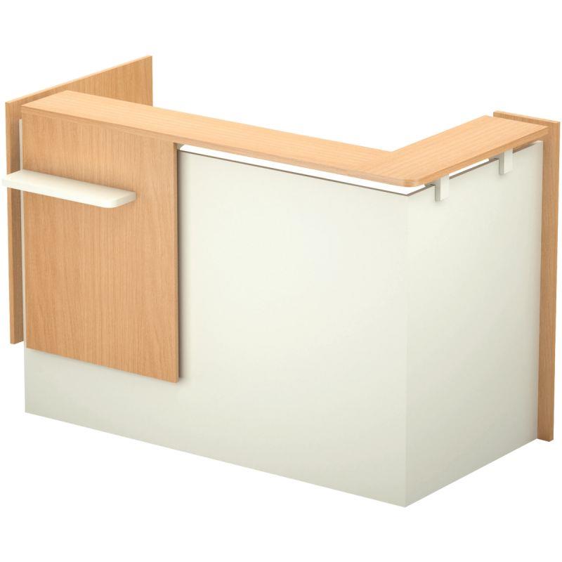 Ref. 95794, Module indépendant avec angle retour gauche L160cm chêne clair/blanc, marque N.C