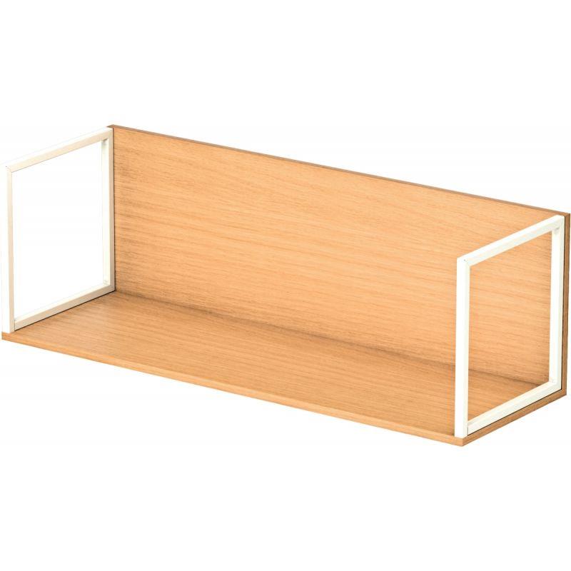 Ref. 95801, Etagère de superposition chêne clair/blanc, marque N.C
