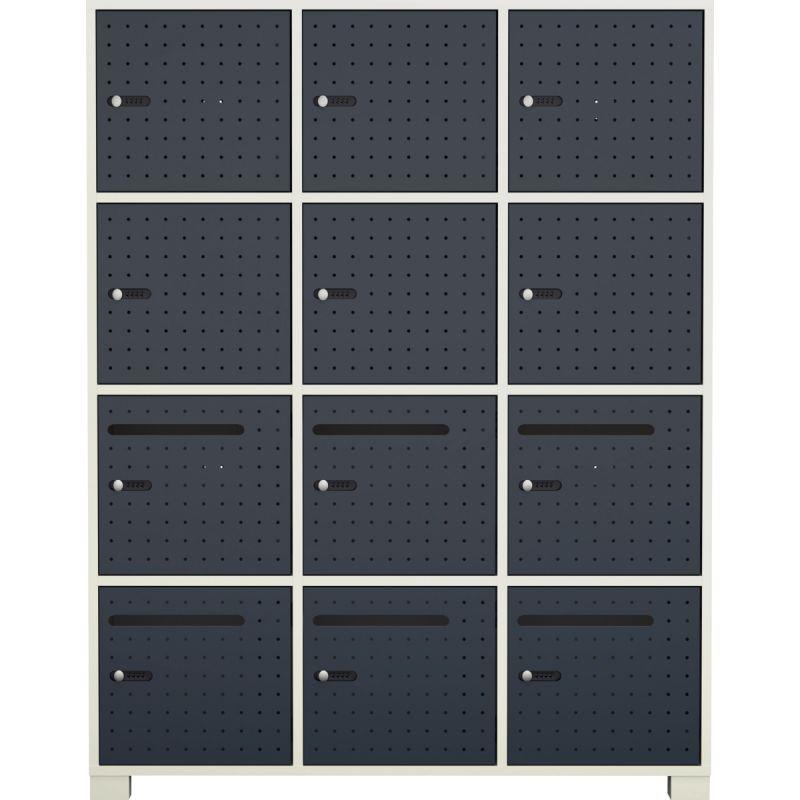 Ref. 95802, Structure standard 12 cases Camille blanc, marque N.C