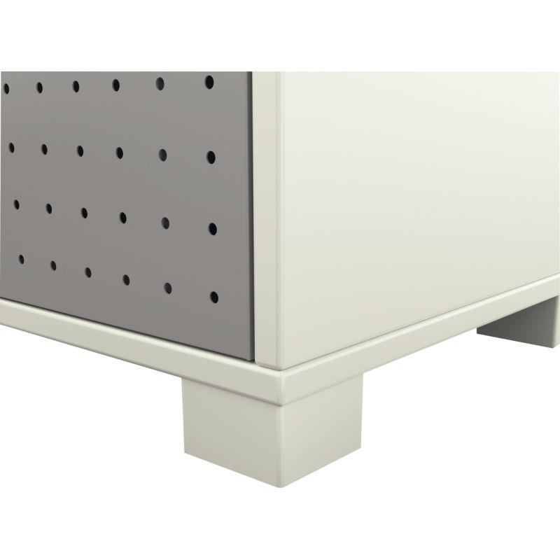 Ref. 95804, Jeu de 4 pieds pour meuble de rangement Camille gris clair, marque N.C