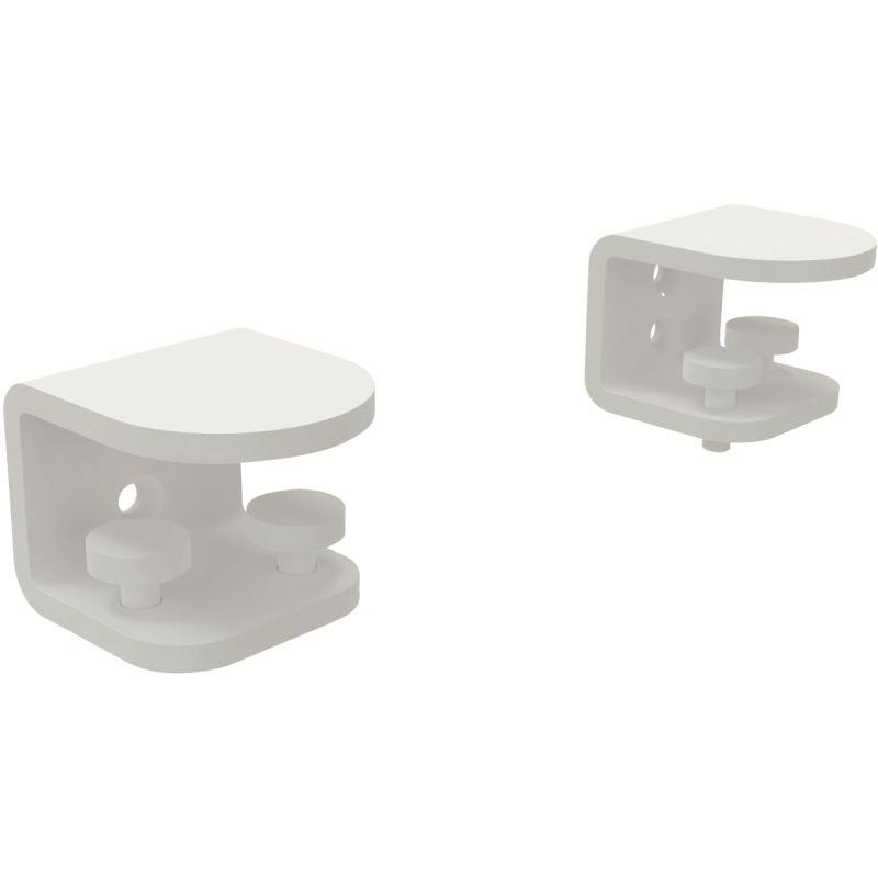 Ref. 96055, Lot de 2 pinces de fixation blanc, marque N.C