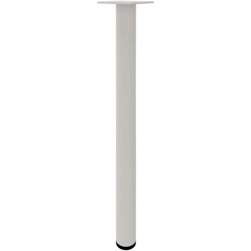 Ref. 96170, Piètement tube de renfort fixe blanc, marque N.C